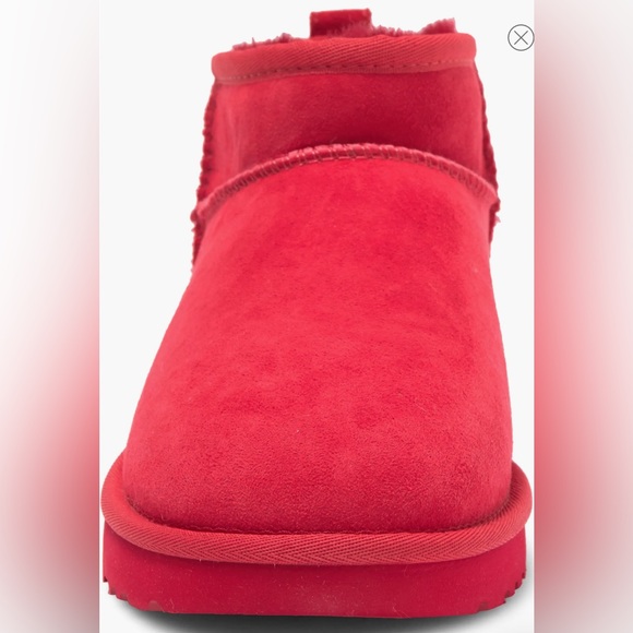 Ugg Ultra Mini Classic Boots Red Samba Size 7 New - Picture 7 of 14